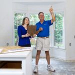 People reviewing home renovation ideas.