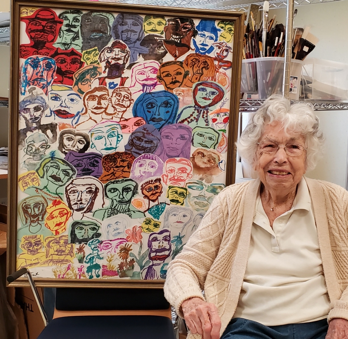 97-year-old RWC Resident to Display Portraits in Esteemed Show