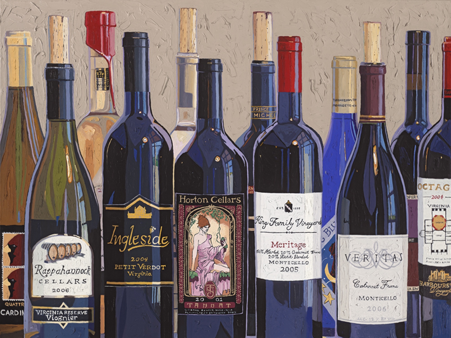 Wine is a Theme of RWC’s January Art Show