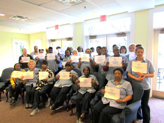 RWC’s Housekeeping Department Completes Dementia Friend Training