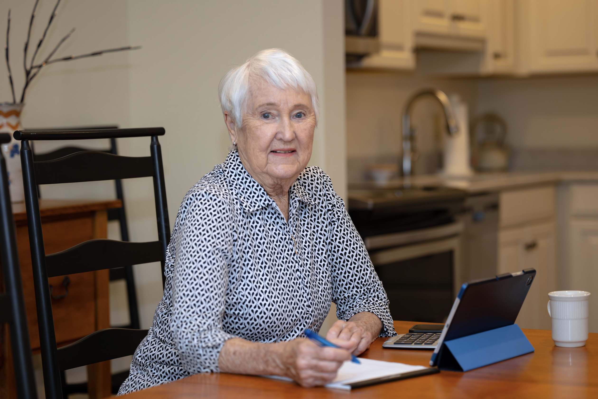 Woman on iPad