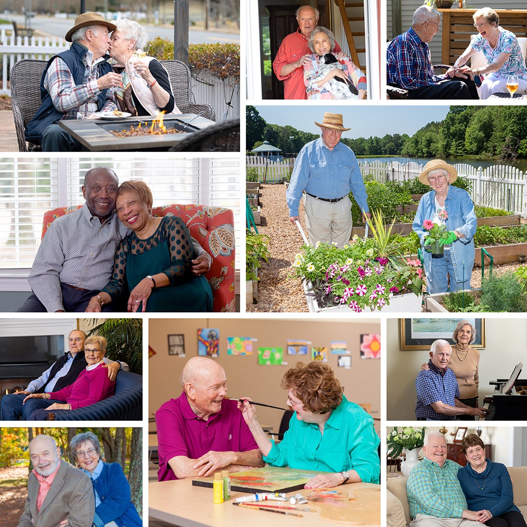 senior couples collage image